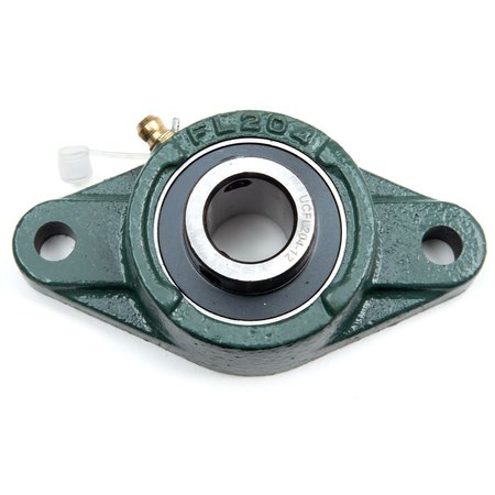 BAILEY Flange - 2-Bolt: 7/8 in. I.D., UCFL 205-14 Bearing No., Set Screw Collar 154014